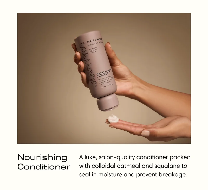 Nourishing  Conditioner | A luxe, salon-quality conditioner packed with colloidal oatmeal and squalane to seal in moisture and prevent breakage.