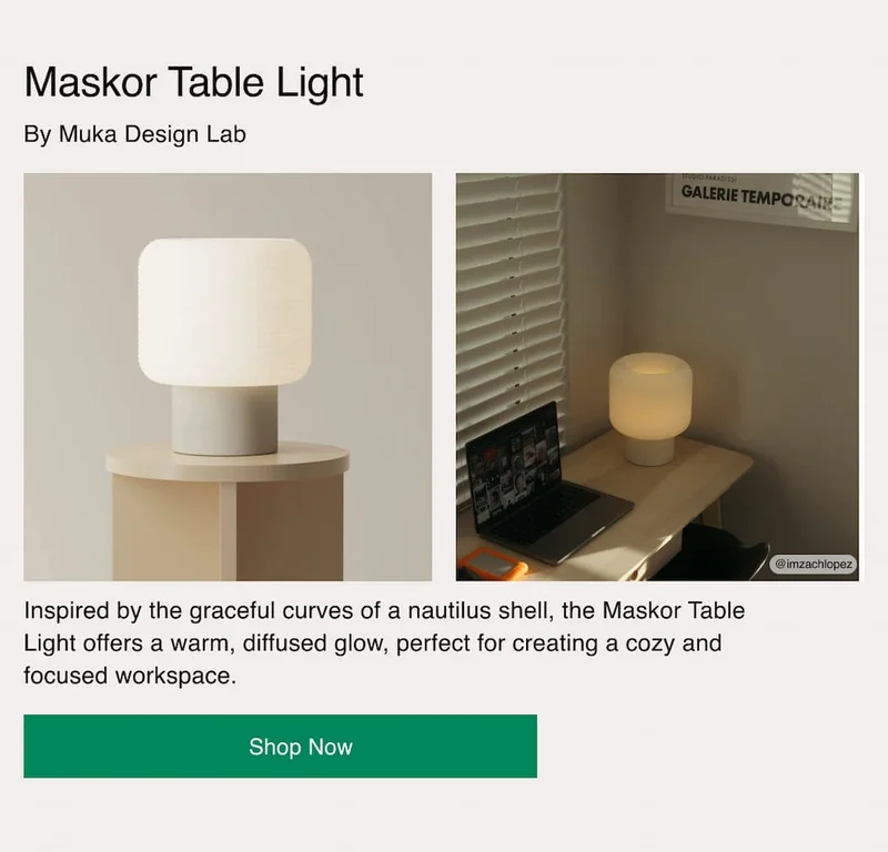 Maskor Table Light
