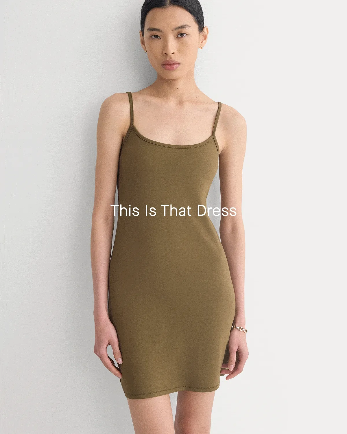 GIF | This is That Dress | Knit Cami Mini Dress | Beech