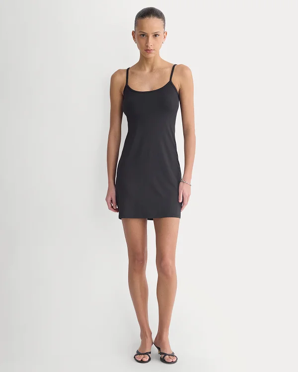 Image | Knit Cami Mini Dress | Black