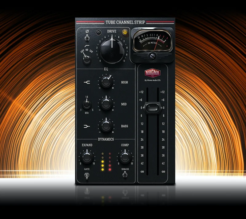 Magma Tube Channel Strip  - Sculpt tracks quickly with RICH analog Magma sound