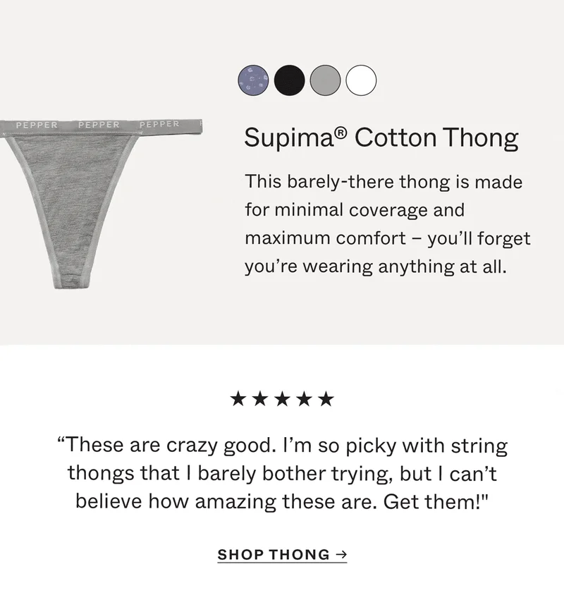 Supima® Cotton Thong