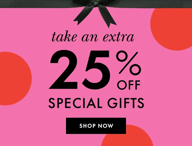 take an extra 20% off special gifts