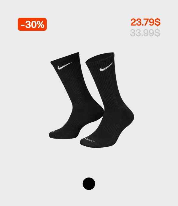 Everyday Plus 6 Pairs Cushioned Training Crew Socks