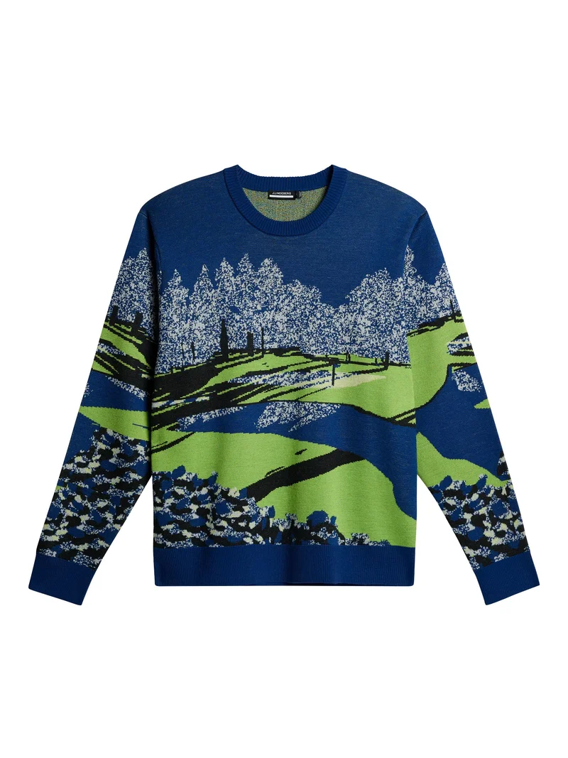 Image of Alexander Jacquard Sweater / Watercolor Jacquard Estate