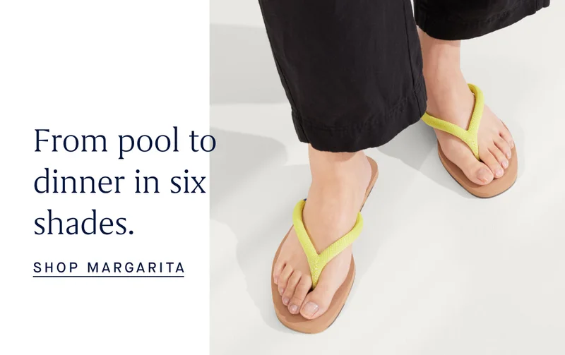 From pool to dinner in six shades. SHOP MARGARITA