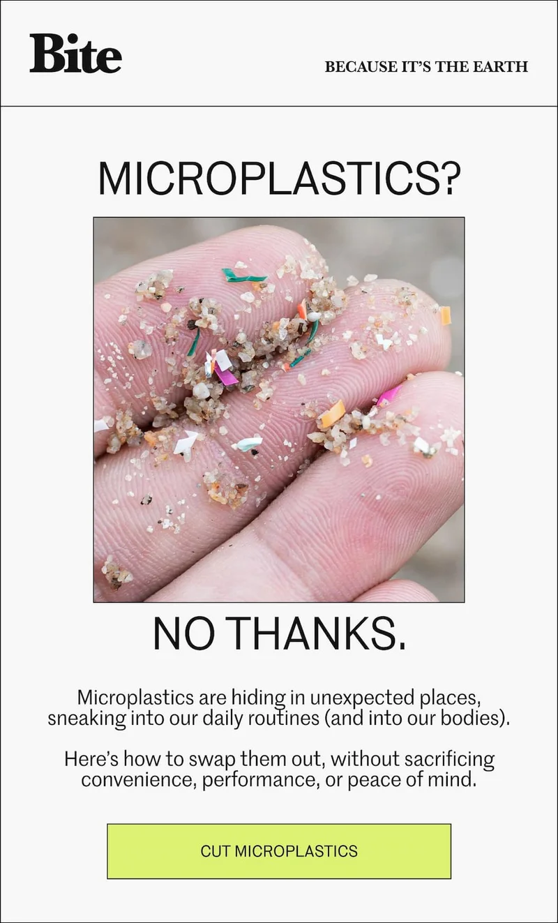 Microplastics? No thanks.