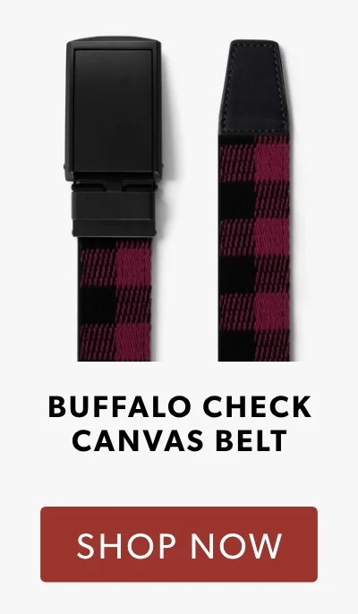 Shop Buffalo Check Canvas Belt