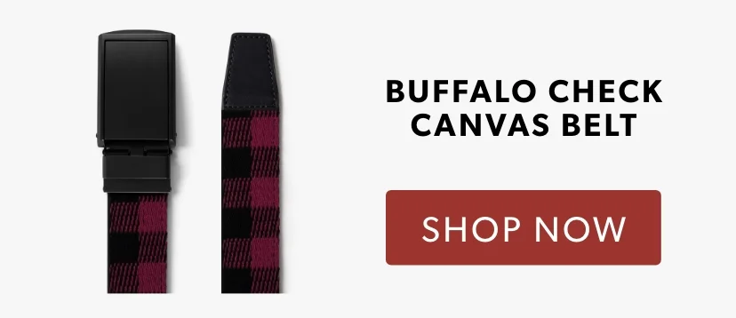 Shop Buffalo Check Canvas Belt Shop Buffalo Check Canvas Belt