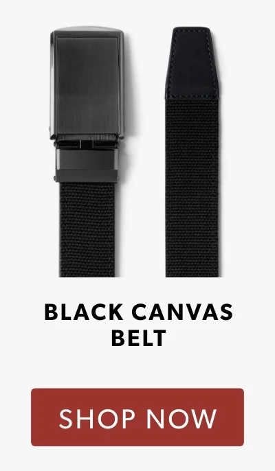 Shop Black Canvas Belt