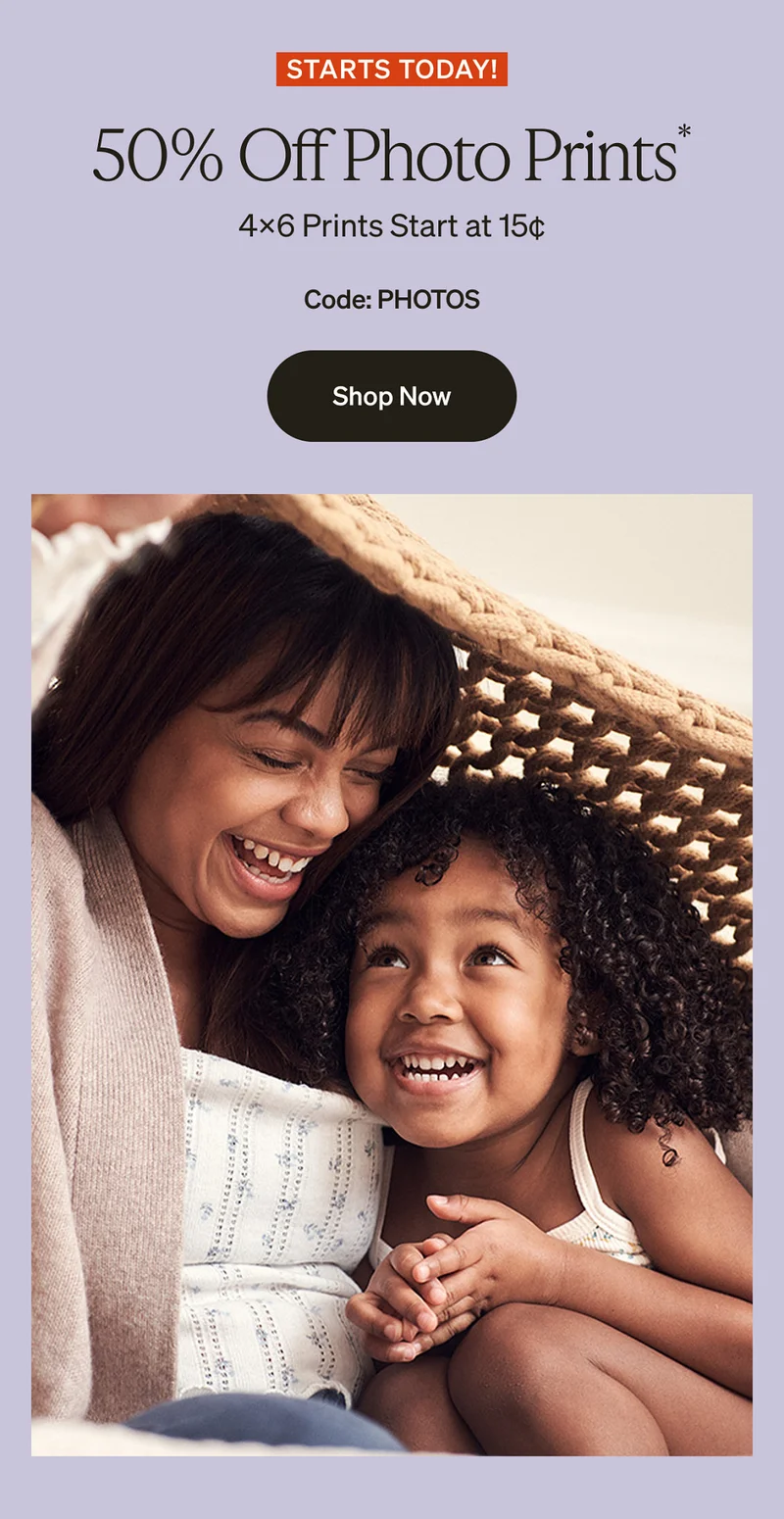 50% Off Photo Prints
