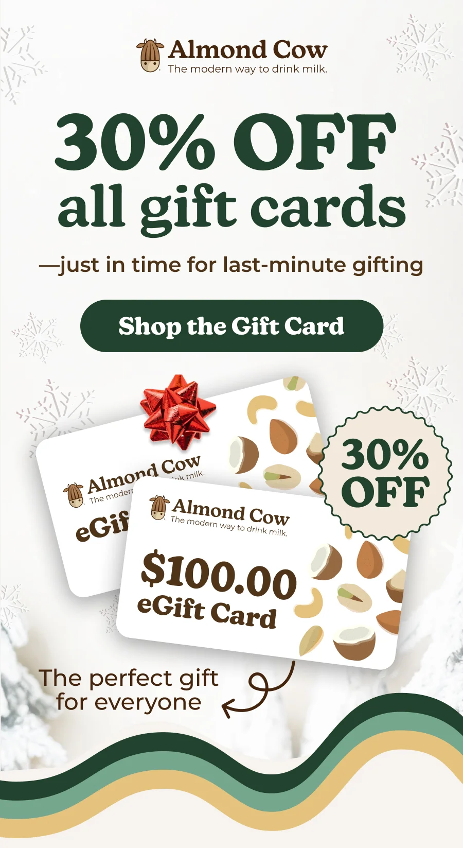 30% off holiday gift card