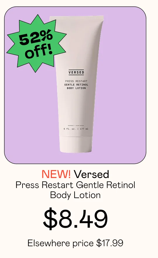 Press Restart Gentle Retinol Body Lotion