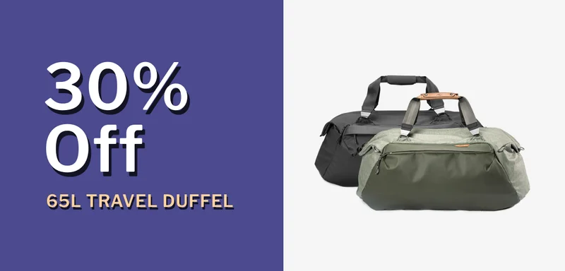 65L travel duffel