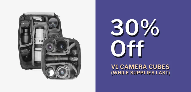 30% off v1 camera cubes