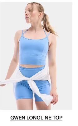 Shop Gwen Longline Top in Forget Me Not