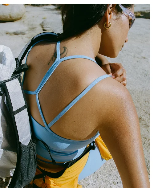 Shop Gwen Longline Top in Forget Me Not