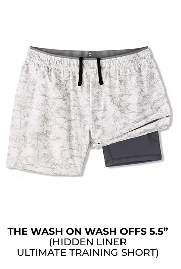 Hidden Liner Ultimate Training Short: The Wash On Wash Offs 5.5"