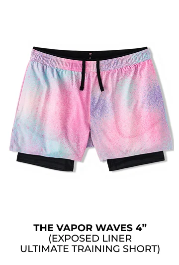 Exposed Liner Ultimate Training Short: The Vaporwaves 4"