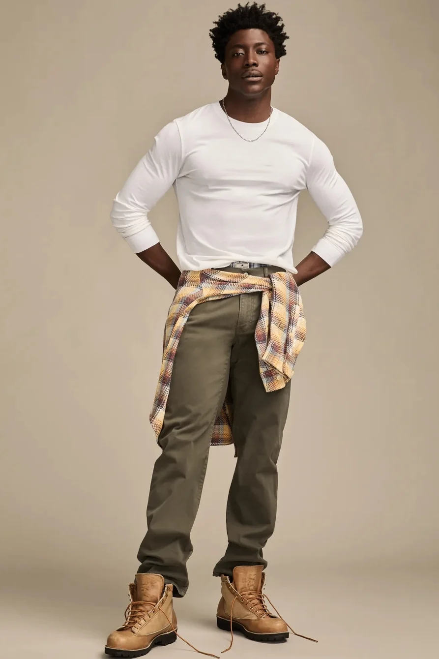 Image of Lucky Brand 363 Vintage Straight - Men's Pants Denim Straight Leg Jeans in Uniform Navy Wash