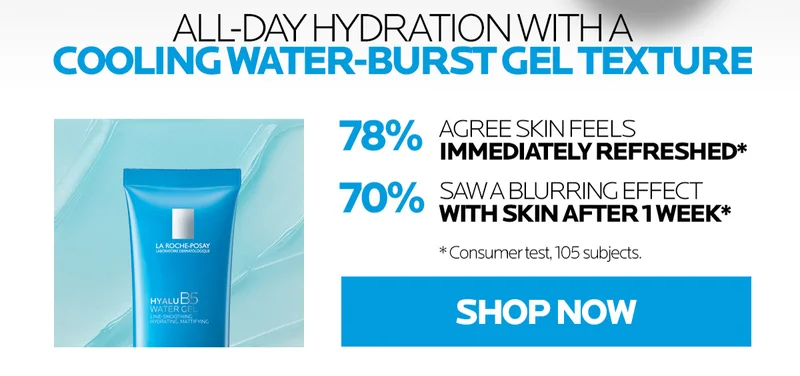 Discover our all day hydration with a cooling water burst gel texture