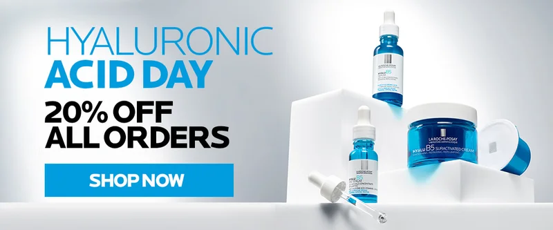 Celebrate Hyaluronic Acid Day early with 20% off all orders