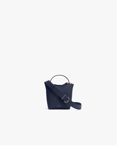 Mini Linea Bucket Bag Navy