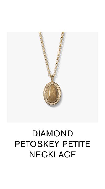 DIAMOND PETOSKEY PETITE NECKLACE