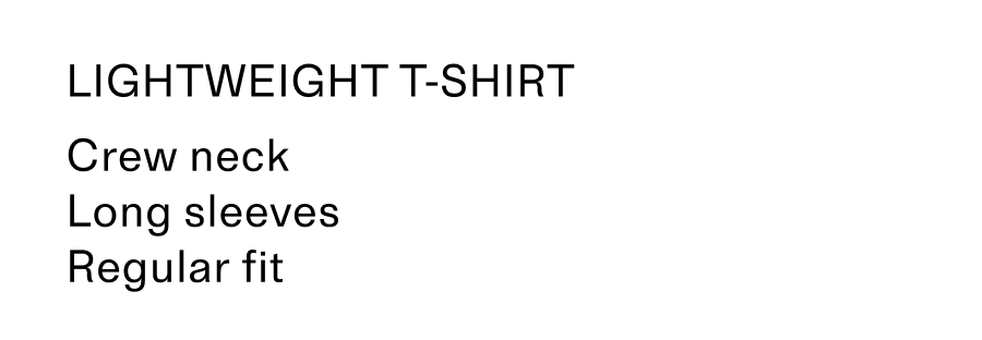 Lightweight tshirt text