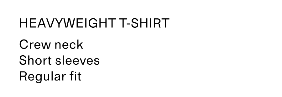 Heavyweight tshirt