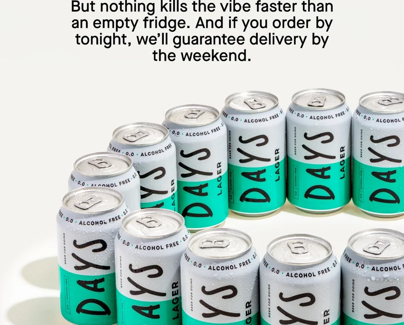 But nothing kills the vibe faster than an empty fridge. And if you order by tonight, we’ll guarantee delivery by the weekend.