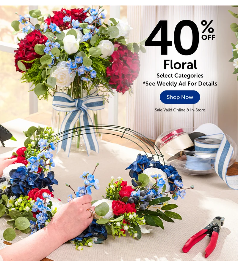 40% Off Floral - Select Categories
