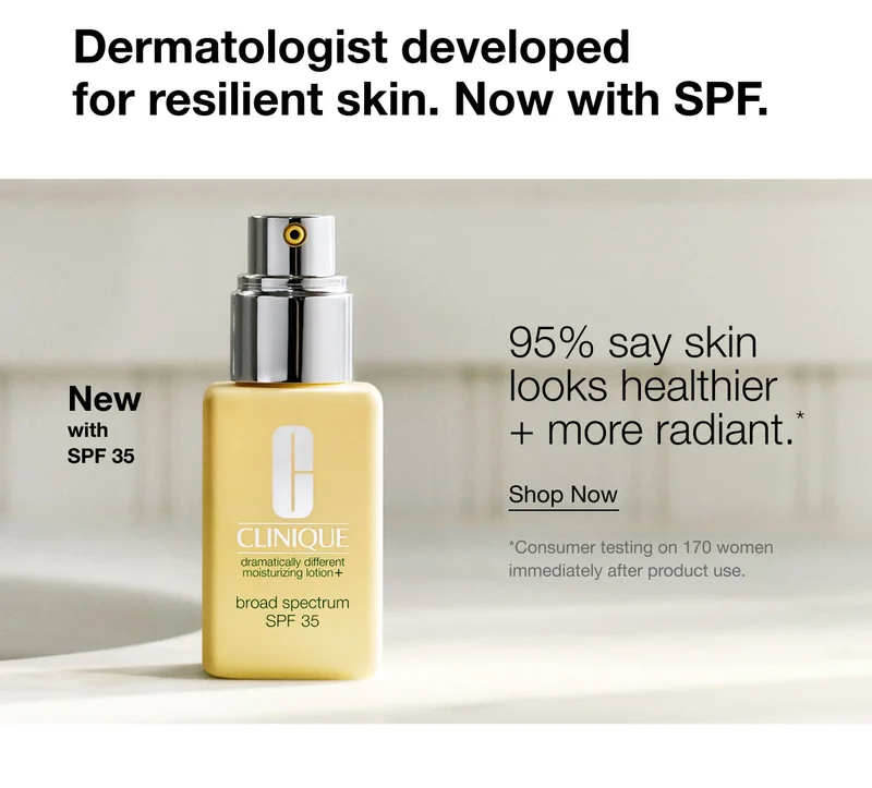 Dermatologist developed for resilient skin. Now with SPF. | New with SPF 35 | 95% say skin looks healthier + more radiant.* | Shop Now | *Consumer testing on 170 women immediately after product use.