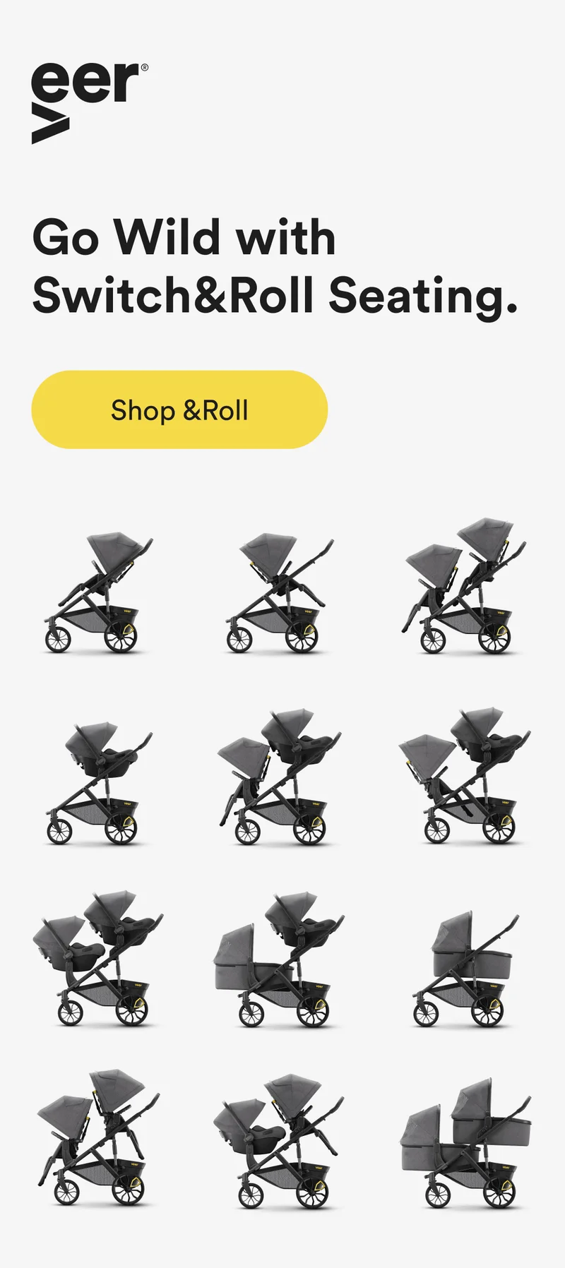 go wild with switch&roll seating. - shop &roll