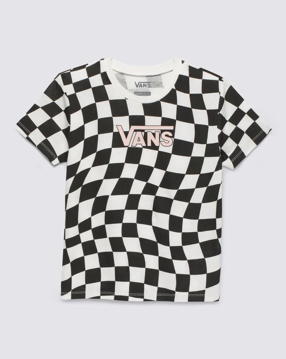 Kids Warped 66 Check Crew T-Shirt