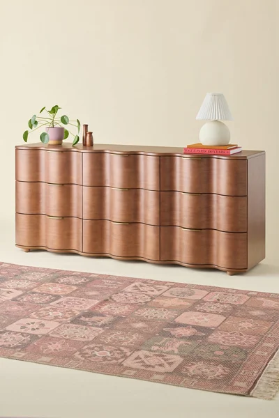 Aria 9-Drawer Wide Squiggle Dresser