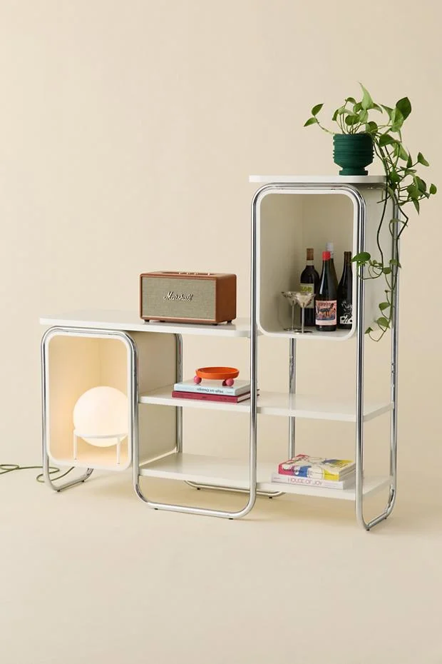 Boden Chrome Tiered Storage Unit