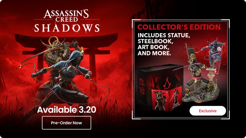 Assassin's Creed Shadow - Available 3.20 - Pre-Order Now