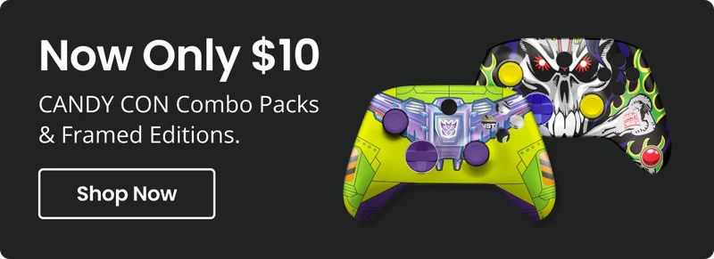 Now Only $10 CANDY CON Combo Packs & Framed Editions. Shop Now