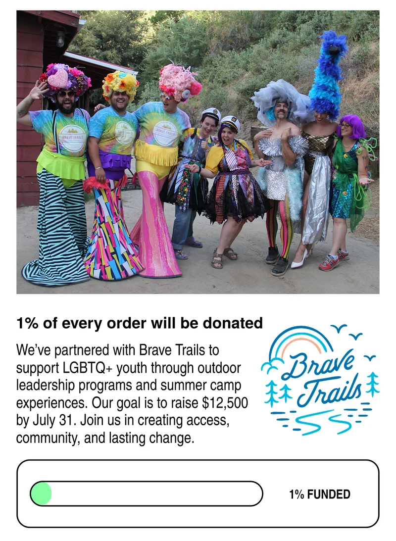 1% of every order will be donated