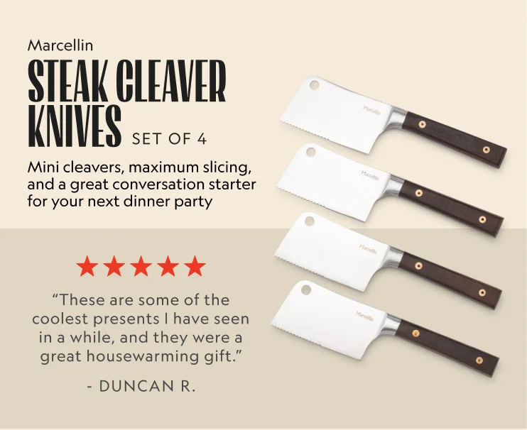 Steak Cleaver Knives – Set of 4