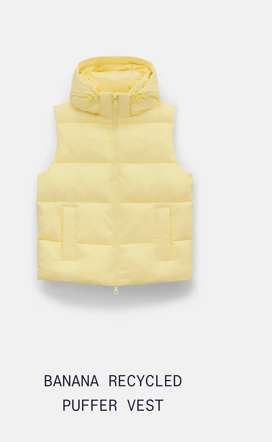 Banana Recycled Puffer Vest