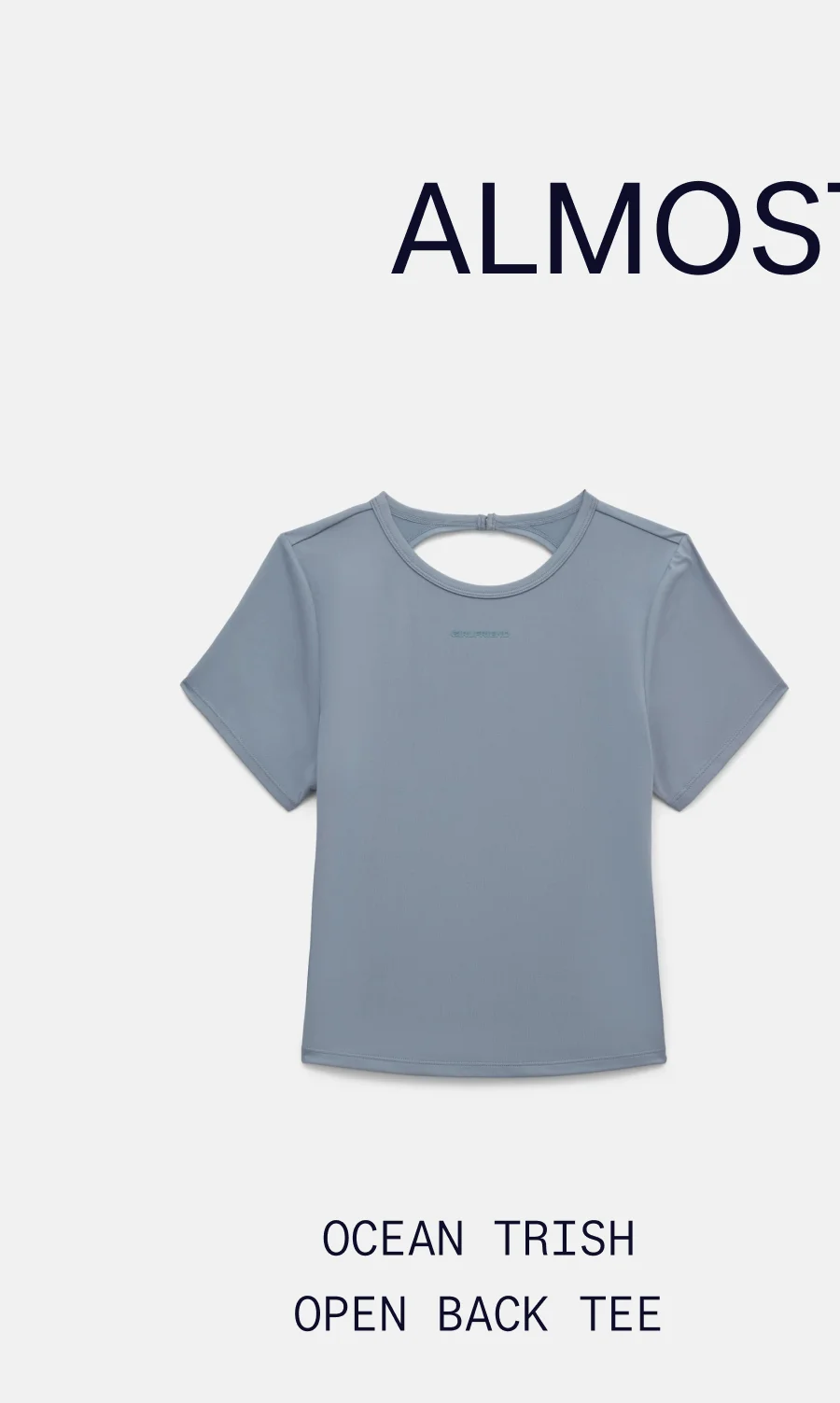 ALMOST GONE  |  Ocean Trish Open Back Tee