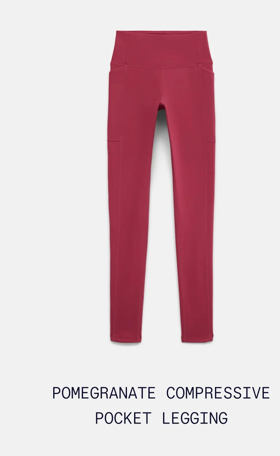 Pomegranate Compressive Pocket Legging