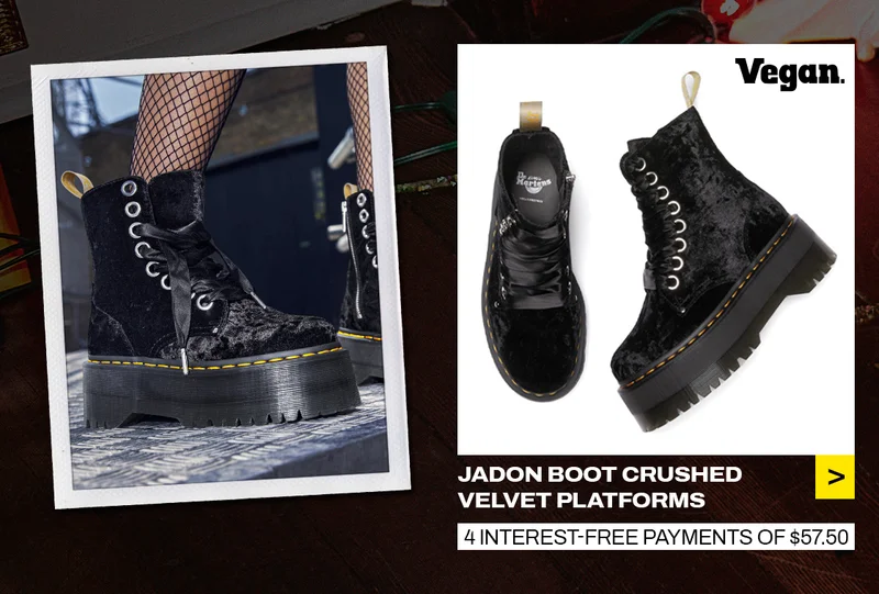 Jadon Boot Crushed Velvet Platforms