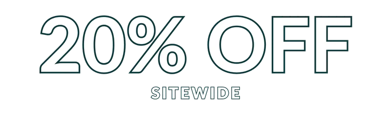 20% OFF SITEWIDE