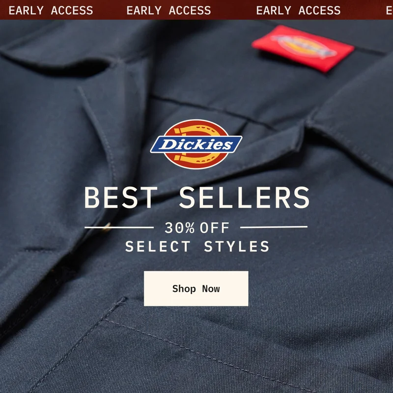 EARLY ACCESS: BEST SELLERS 30% OFF SELECT STYLES. Shop Now