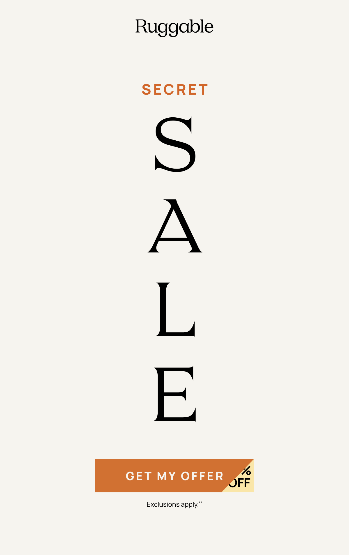 Secret Sale - Get My Offer