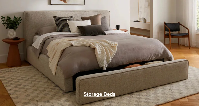 Storage beds.