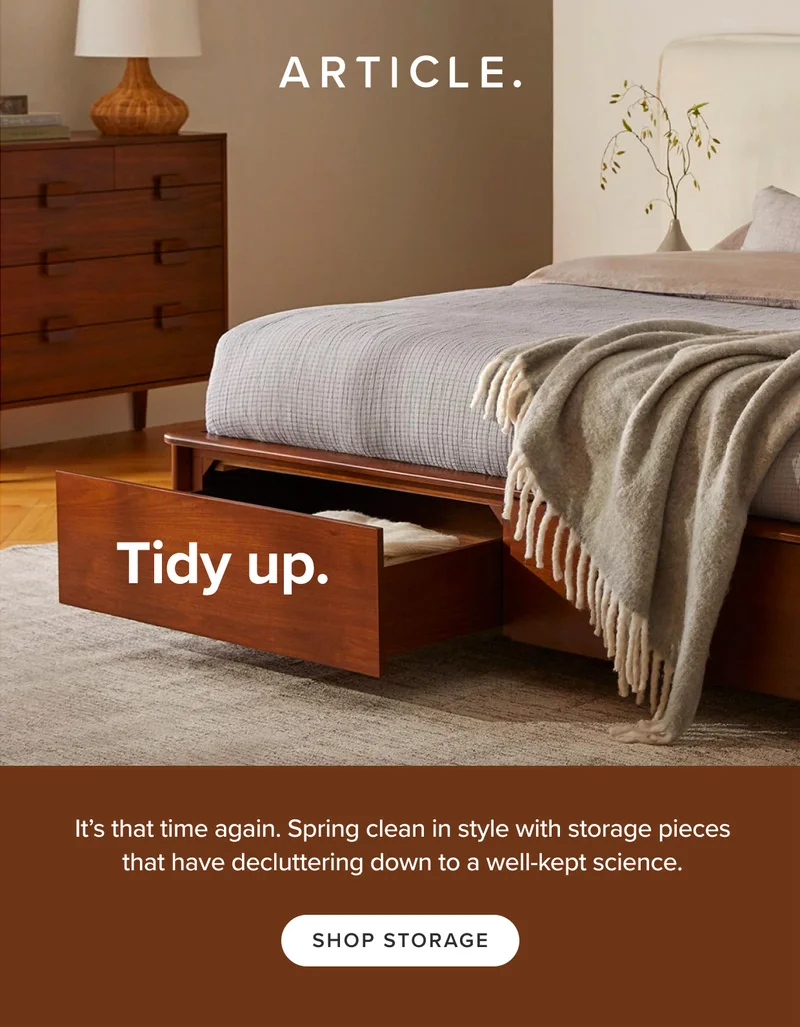 Spring clean in style with Article storage pieces. Shop Storage.